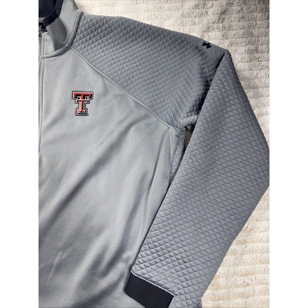 Under Armour Texas Tech Red Raiders XL Coaches ColdGear‎ 1/2 Zip EXCELLENT - Picture 8 of 11
